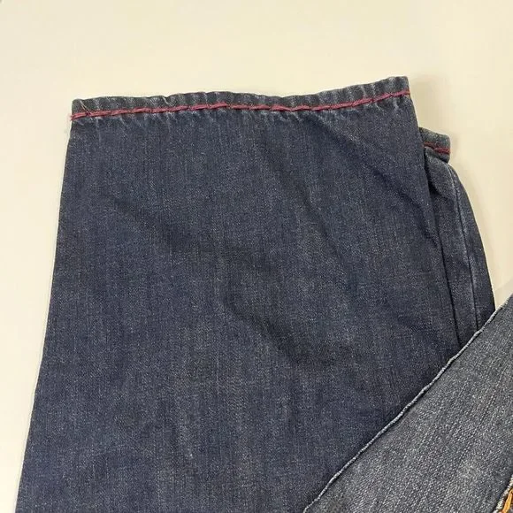 True Religion Bobby Relaxed Baggy Thick Stitch Dark Wash Jeans 40" x 32"